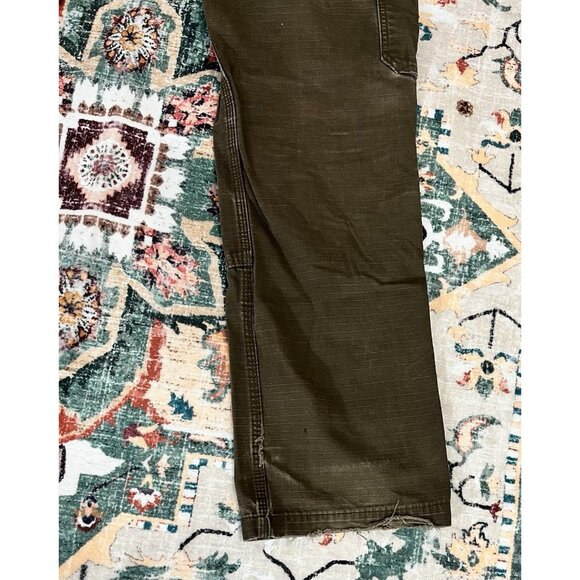 Carhartt Distressed/Grunge Brown Double Knee Mens Casual Pants Fit 33x34 🤎 - Picture 7 of 8